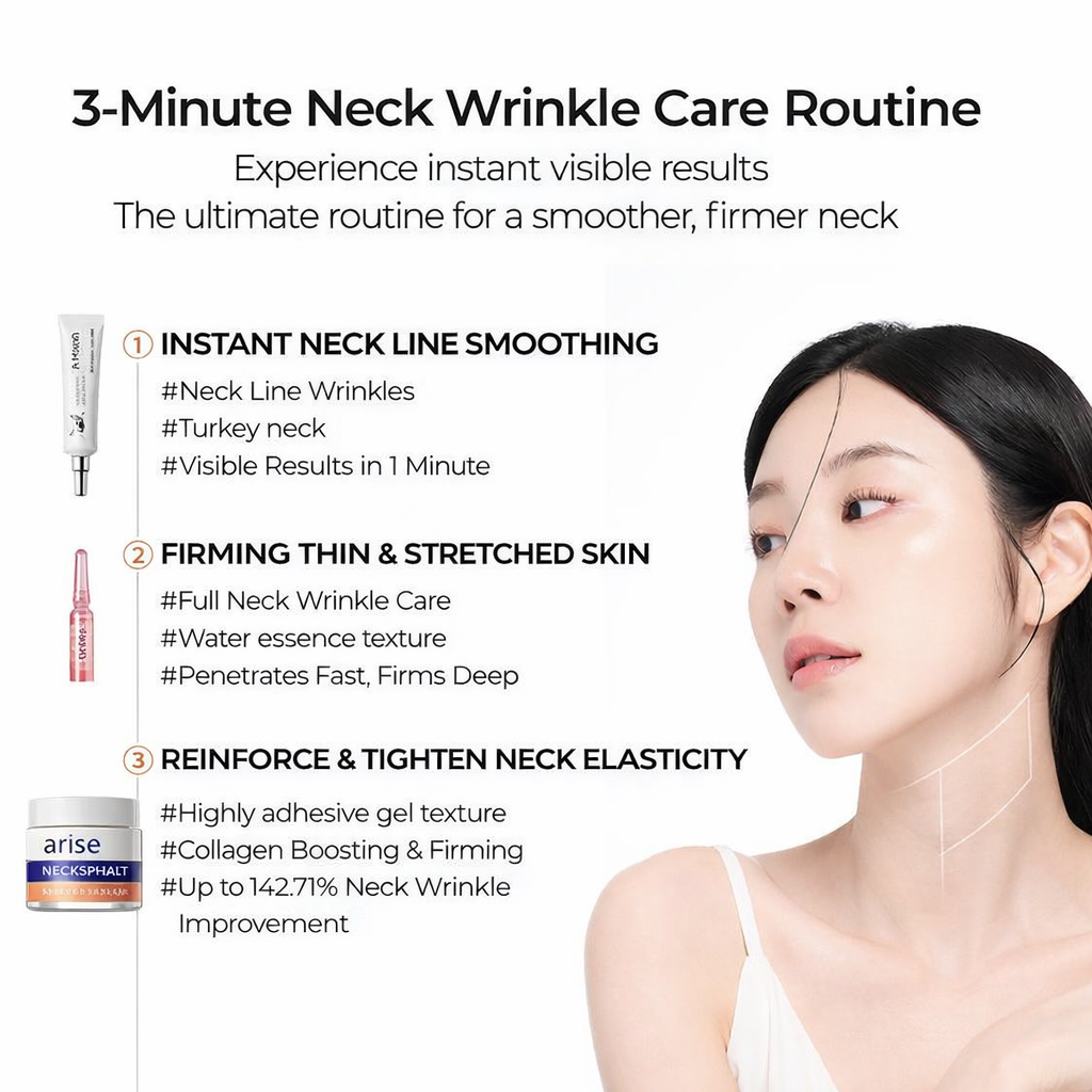 Perfect Neck Wrinkle Care Trio - Korean Cosmetics