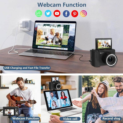 Premium 4K Retro Digital Camera